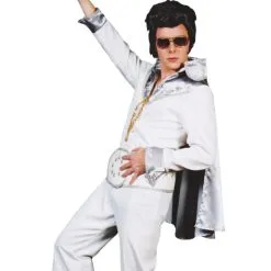 Elvis - White & Silver Hire Costume*
