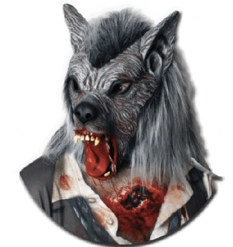 Werewolf Mask - Latex With Fur 3 Werewolf Mask - Latex With Fur