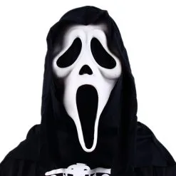 CARNIVAL PRODUCTS ONLINE ONLY: Scream Latex Mask With Hood