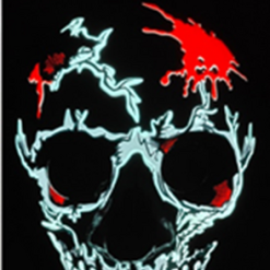Blood Skull Light-up Mask